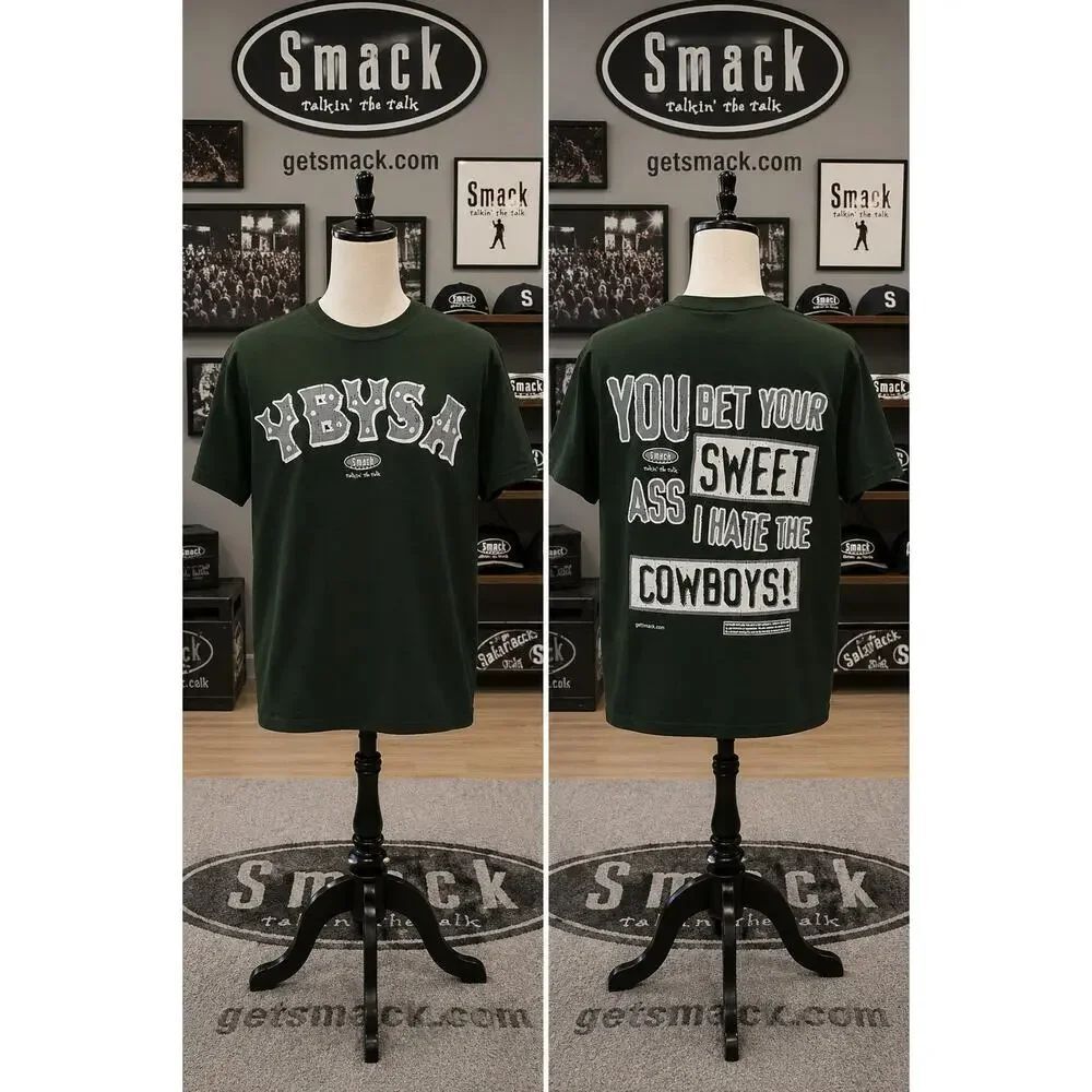 YBYSA Smack Talkin The Talk Cowboys Graphic Tee Shirt Men’s Medium